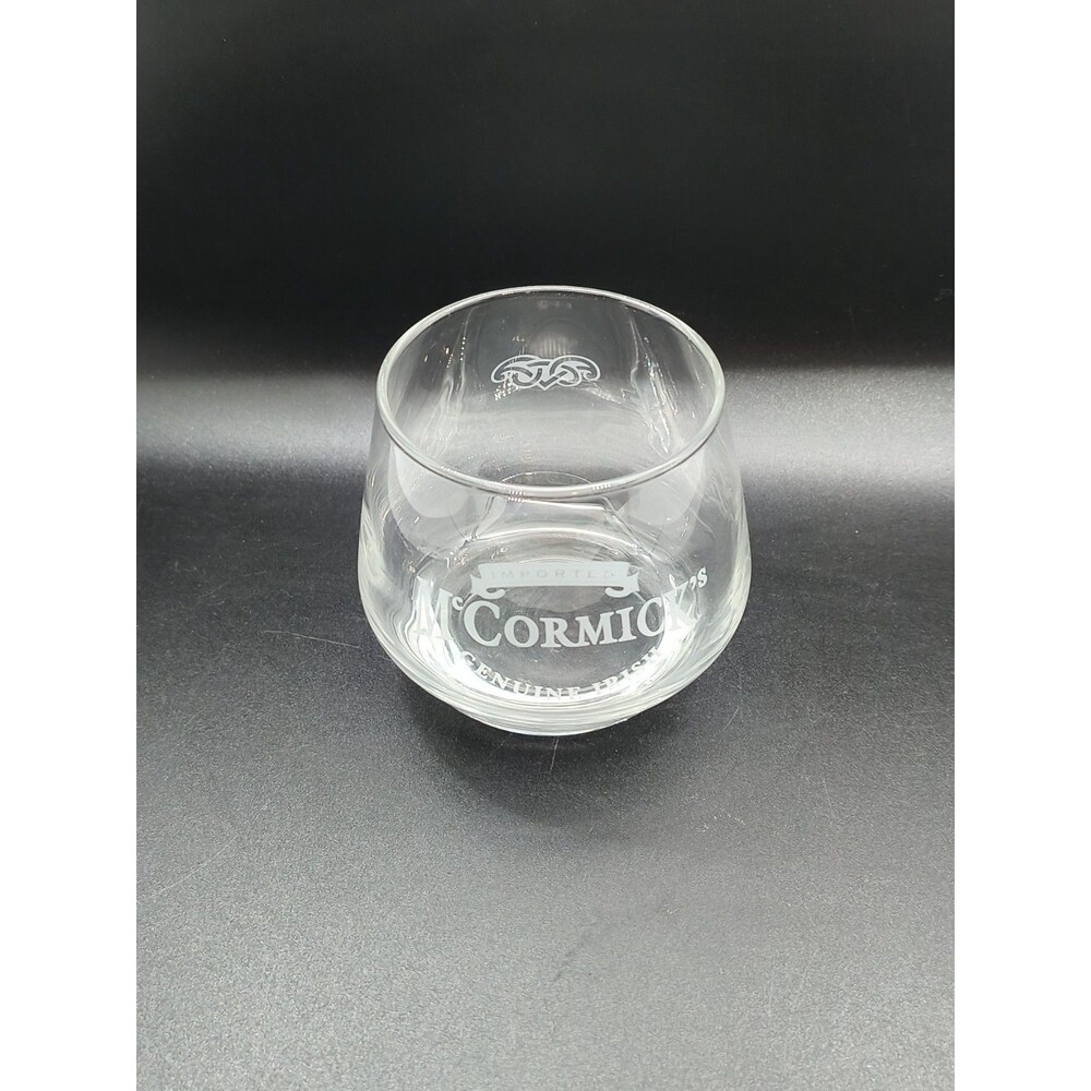 McCormick’s Genuine Irish Whiskey Rocks Glass Clear Barware EUC